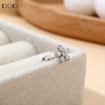 Fashion jewelry Brass zircon Five-pointed star women earrings