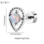 Fashion jewelry Brass Moonstone stud earrings