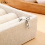 Fashion jewelry Brass Skull and Heart Drop Earrings