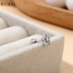 Fashion jewelry Brass zircon Five-pointed star women earrings