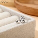 Fashion jewelry Brass Floral Zircon Stud Earrings