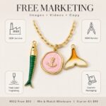 Charms DODY Nautical Ocean Enamel Charms | 316L Stainless Steel 18K PVD Gold DIY Jewelry Charms