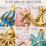 Charms DODY Ocean Enamel Charms | 316L Stainless Steel 18K PVD Gold DIY Jewelry Pendants