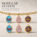 Charms DODY Enamel Insect Charms | 316L Stainless Steel 18K PVD Gold DIY Jewelry Charms
