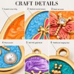 Charms DODY Enamel Insect Charms | 316L Stainless Steel 18K PVD Gold DIY Jewelry Charms