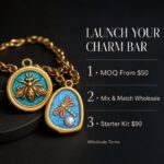 Charms DODY Enamel Insect Charms | 316L Stainless Steel 18K PVD Gold DIY Jewelry Charms