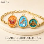 Charms DODY Enamel Insect Charms | 316L Stainless Steel 18K PVD Gold DIY Jewelry Charms