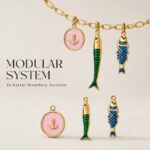 Charms DODY Nautical Ocean Enamel Charms | 316L Stainless Steel 18K PVD Gold DIY Jewelry Charms