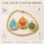 Charms DODY Enamel Insect Charms | 316L Stainless Steel 18K PVD Gold DIY Jewelry Charms