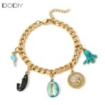 Starter Kits DIY Cuban Blank Chain | Waterproof 316L Stainless Steel Gold Base Chain for Charm Bracelet, Anklet & Necklace