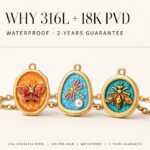 Charms DODY Enamel Insect Charms | 316L Stainless Steel 18K PVD Gold DIY Jewelry Charms